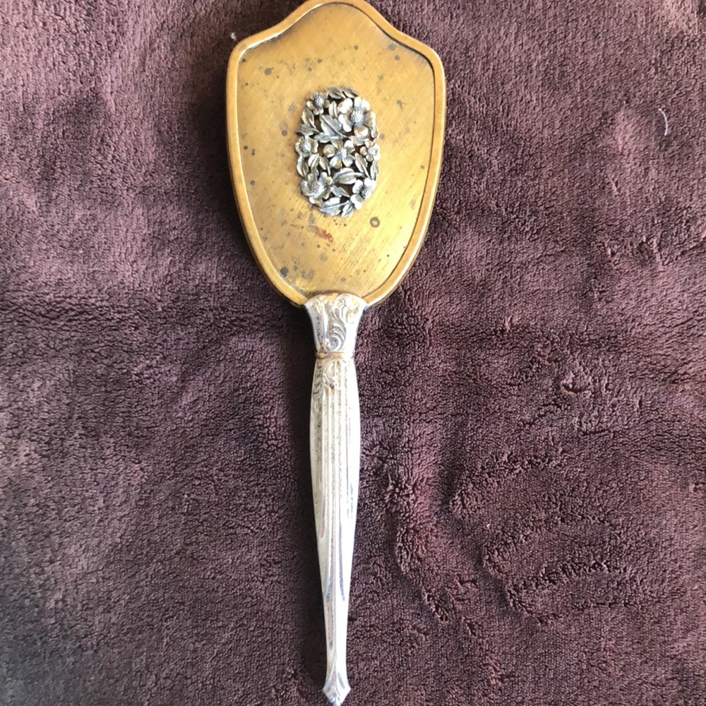 Vintage women’s brush/ brass and silver it has some weight to it really nice